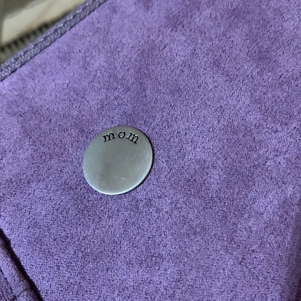Silver-tone Mom decorativeāplate for floating lockets